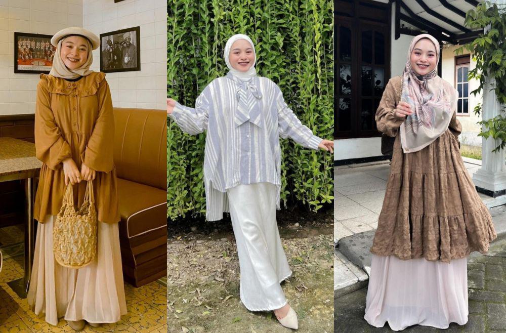 10 Inspirasi Daily Outfit dengan Rok ala Chichi Annisa, Feminin!