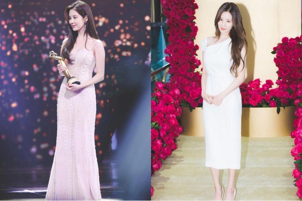 8 Gaya Anggun Seohyun SNSD Dalam Balutan Long Dress