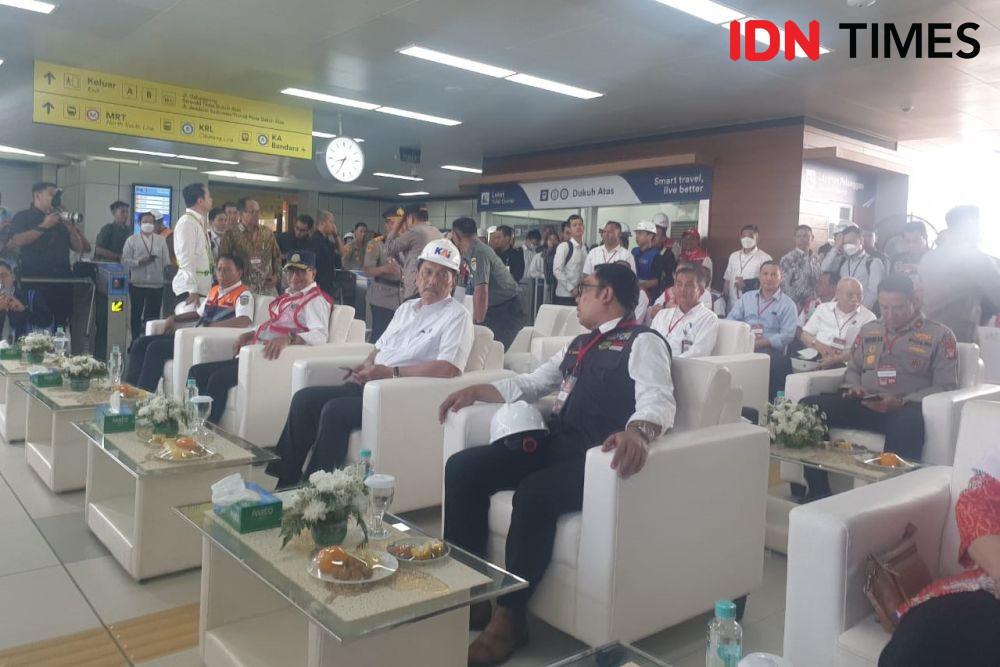 Uji coba Kereta Cepat Jakarta-Bandung pada Kamis (22/6/2023). (IDN Times/Uni Lubis)