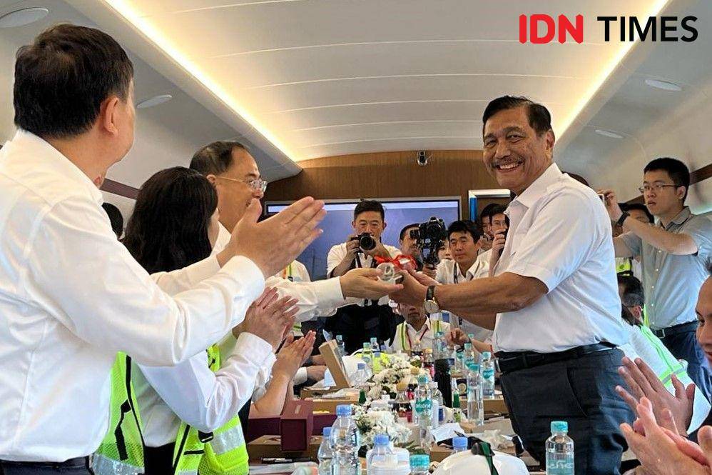 Uji coba Kereta Cepat Jakarta-Bandung pada Kamis (22/6/2023). (IDN Times/Uni Lubis)
