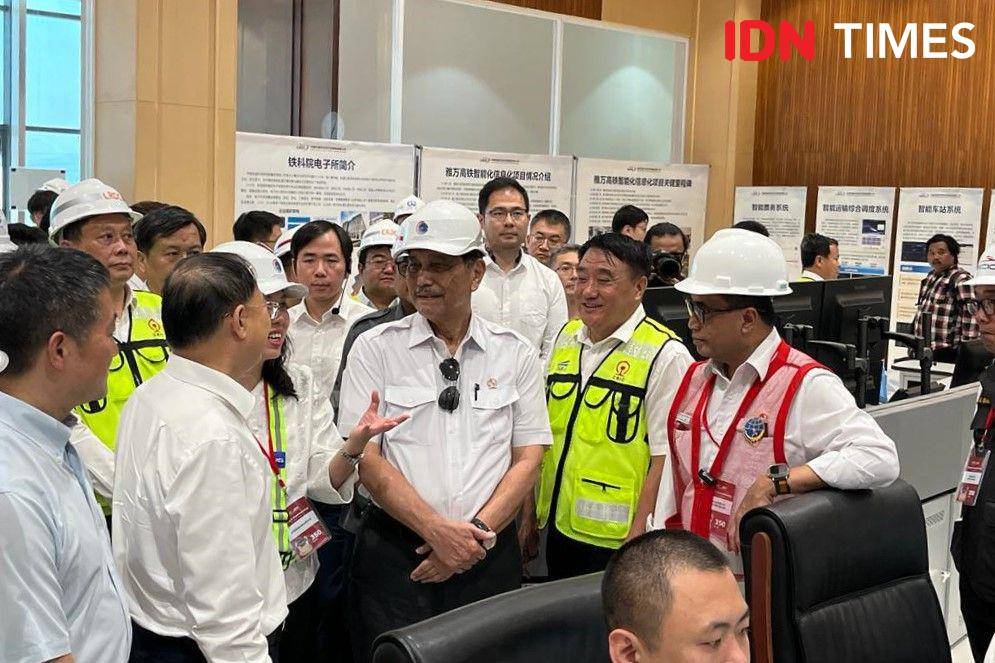 Uji coba Kereta Cepat Jakarta-Bandung pada Kamis (22/6/2023). (IDN Times/Uni Lubis)