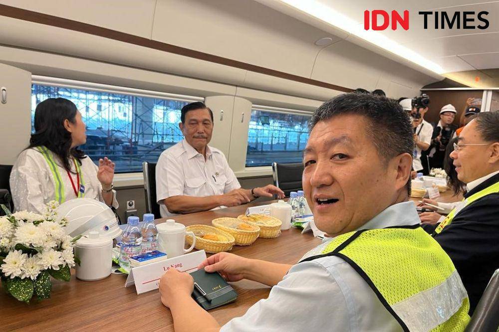 Uji coba Kereta Cepat Jakarta-Bandung pada Kamis (22/6/2023). (IDN Times/Uni Lubis)