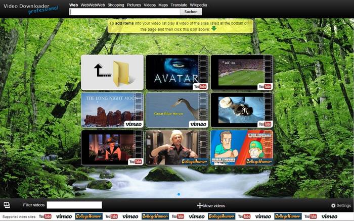 Video Downloader Professional (dok. startpage24)