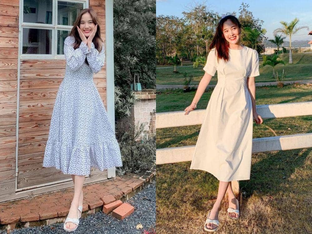 10 Rekomendasi Dress dengan Berbagai Gaya ala Freen Sarocha, Girly!