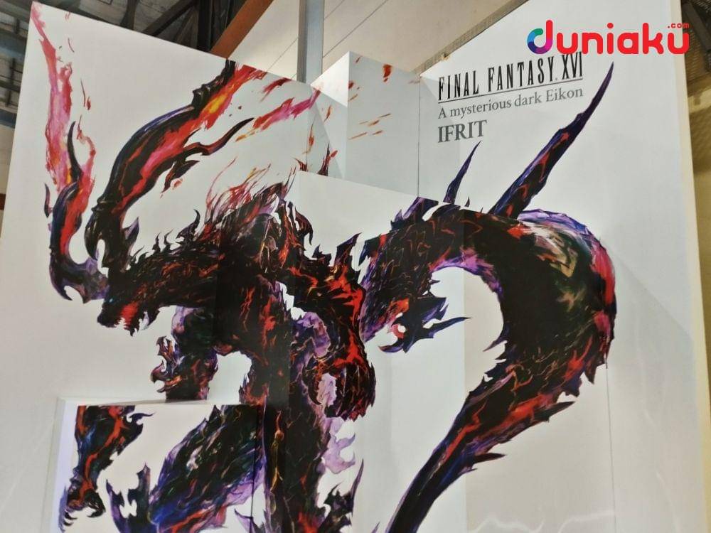 Art installation Ifrit di Indonesia Comic Con Pop Asia 2023. (Duniaku.com/Fahrul Nurullah)