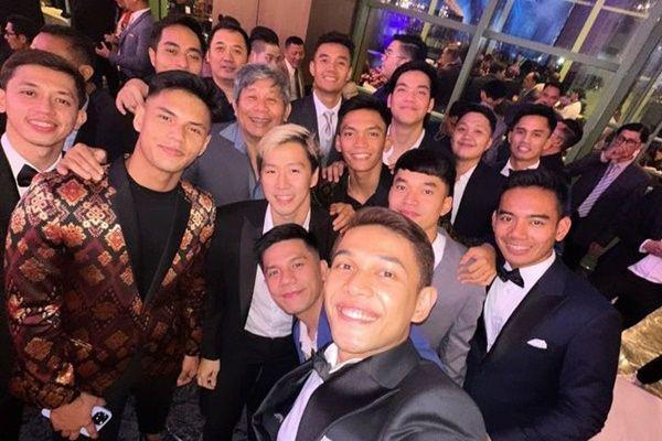9 Potret Ganda Putra Badminton di Nikahan Kevin Sanjaya, Rame!