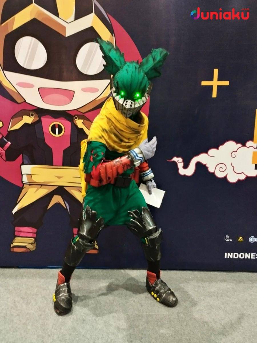 Cosplayer Deku di Indonesia Comic Con Pop Asia 2023. (Duniaku.com/Fahrul Nurullah)