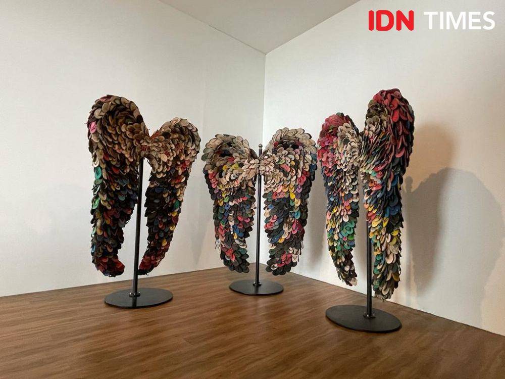 'Media Preview: Pameran Somewhere, Elsewhere, Nowhere' pada Kamis (22/6/23). (IDNTimes/Dina Fadillah Salma)