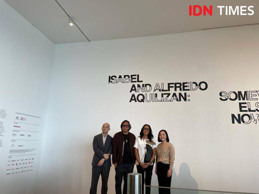 'Media Preview: Pameran Somewhere, Elsewhere, Nowhere' pada Kamis (22/6/23). (IDNTimes/Dina Fadillah Salma)