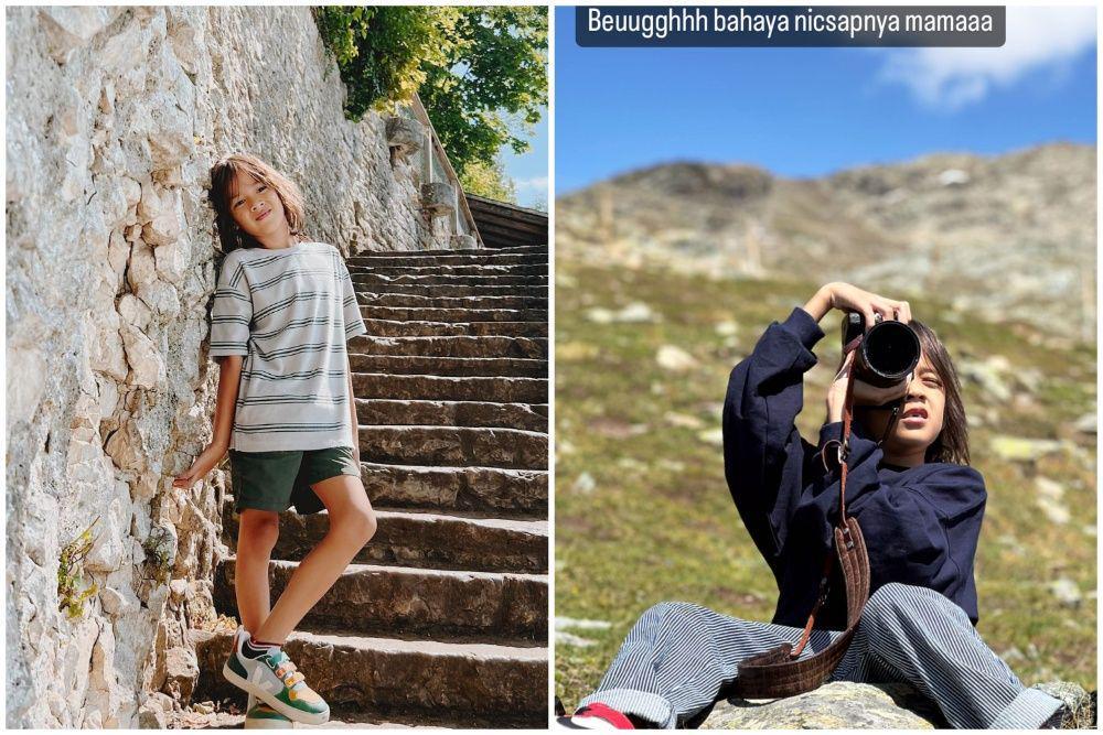 10 Potret Bjorka Dieter yang Kece saat Liburan, Bule Banget!