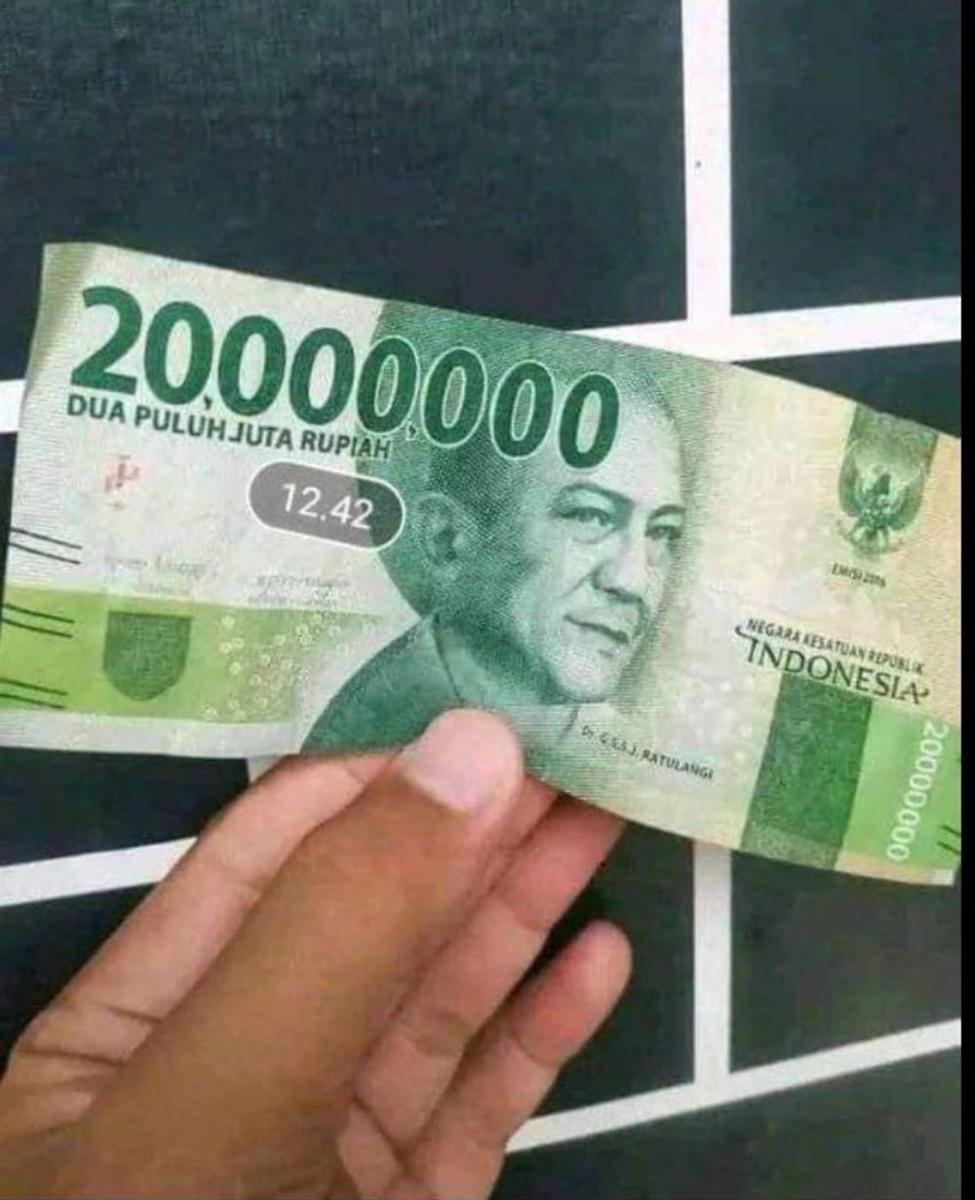 foto uang nominal besar (instagram.com/bayu_ngememe)