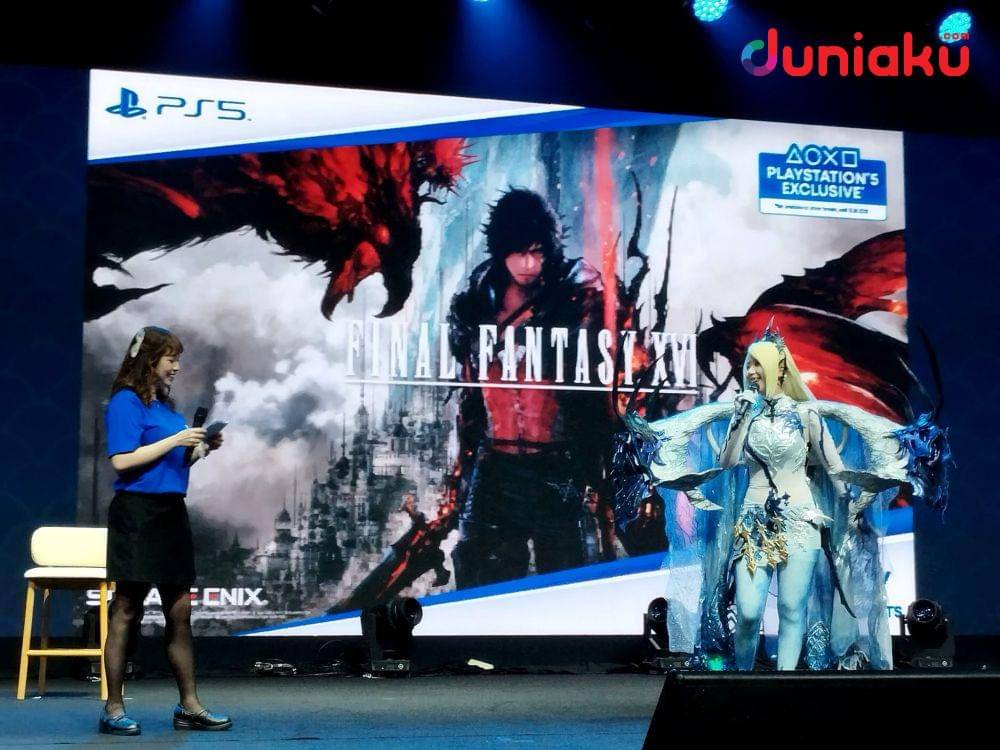 Foto event launching Final Fantasy XVI di Dragon Stage. (Duniaku.com/Fahrul Nurullah)