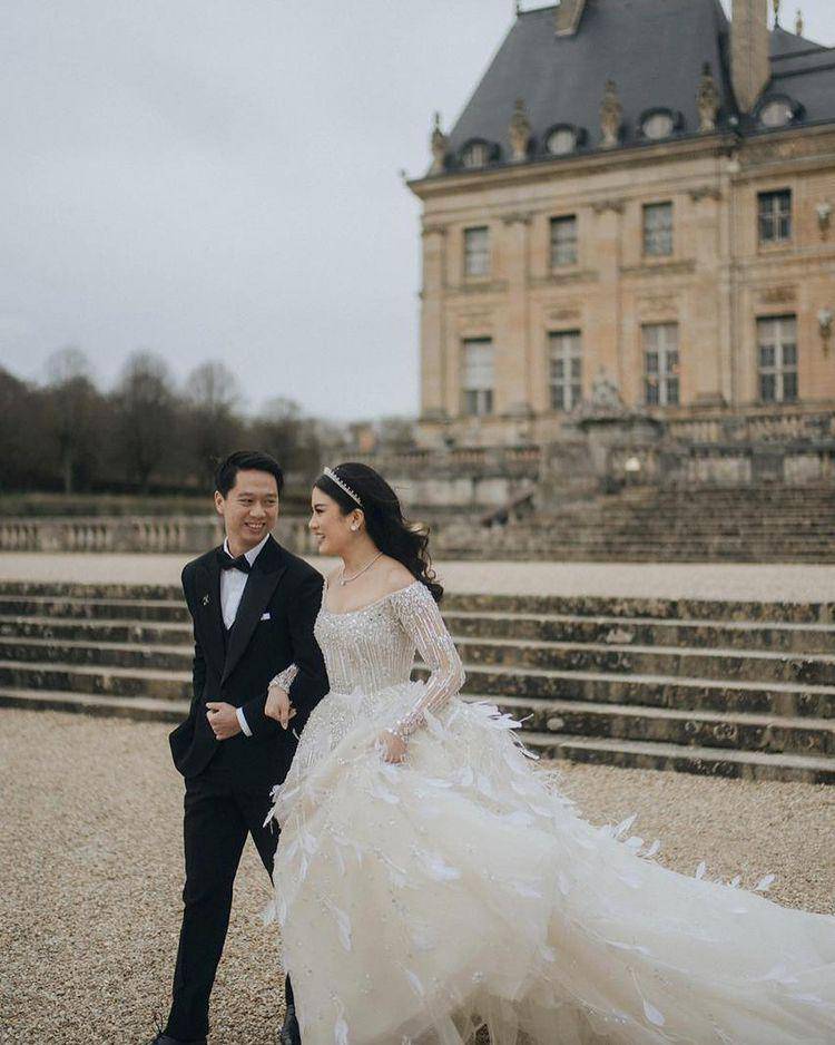 Potret pernikahan Kevin Sanjaya dan Valencia Tanoesoedibjo. (instagram.com/valenciatanoe)