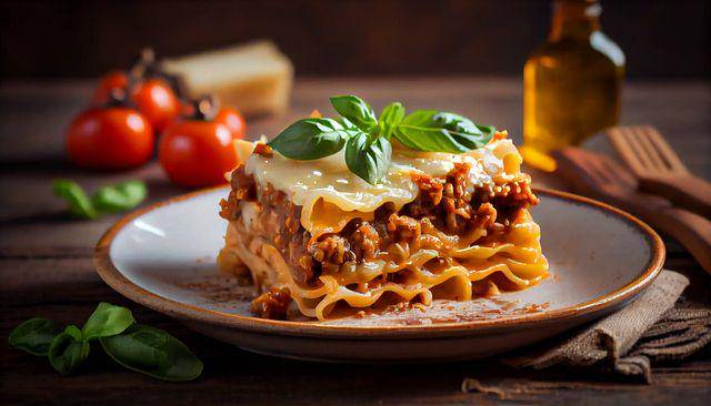 ilustrasi lasagna (vecteezy.com/gstudioimagen)