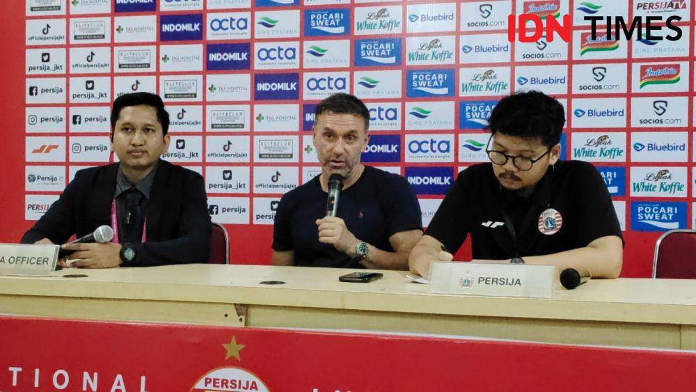 Jumpa pers usai Persija kalahkan Ratchaburi 1-0, Minggu (25/6/2023), (IDN Times/Imam Faishal).
