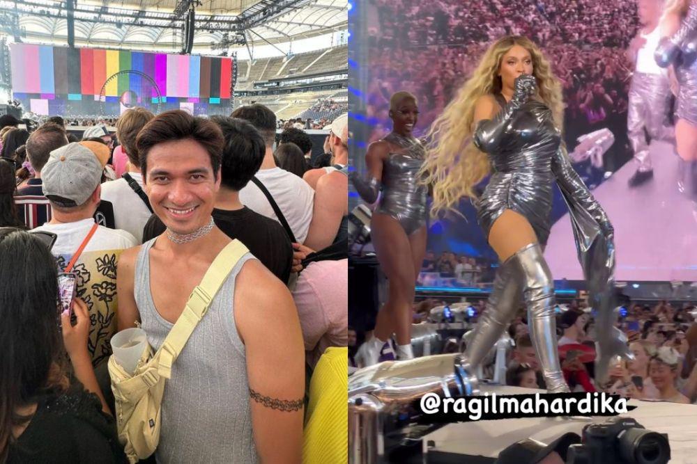 7 Momen Ragil Mahardika Nonton Konser Beyonce, Dandan Cetar!