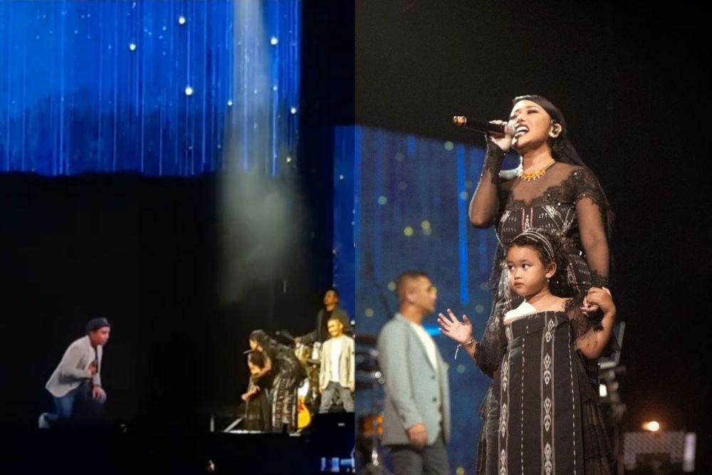 7 Momen Mutia Ayu dan Gewa 'Bertemu' Glenn Fredly di Panggung Konser
