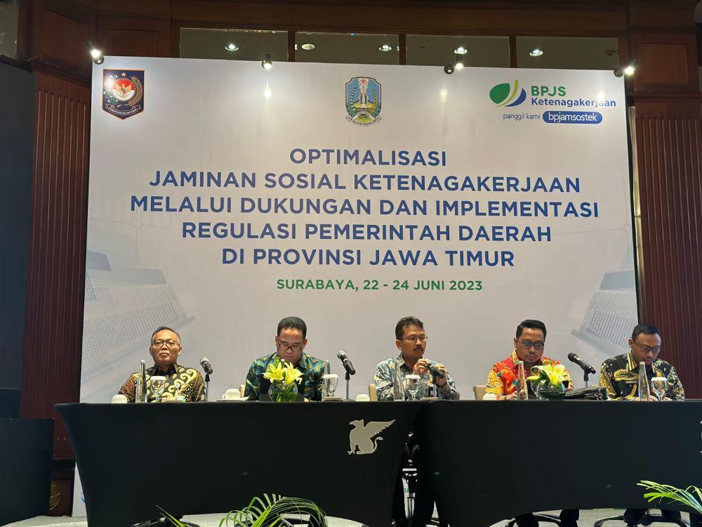 BPJAMSOSTEK Dorong Pemda Jatim Terbitkan Regulasi Perlindungan Pekerja