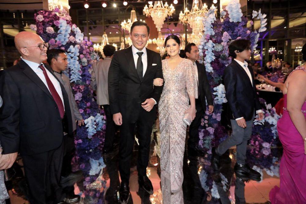 Ini 10 Potret Elegan Agus dan Annisa Yudhoyono di Resepsi Kevin-Valen