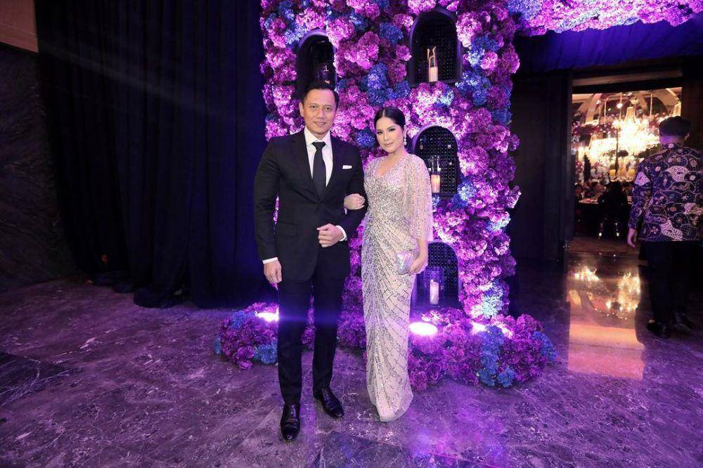 potret Agus dan Annisa Yudhoyono di resepsi pernikahan Kevin-Valen (instagram.com/agusyudhoyono)