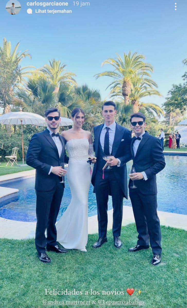 pernikahan Kepa dan Andrea (instagram.com/carlosgarciaone)