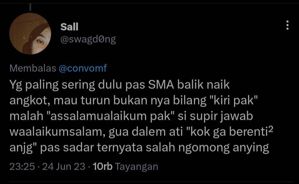 momen lucu akibat gak fokus (twitter.com/swagd0ng)