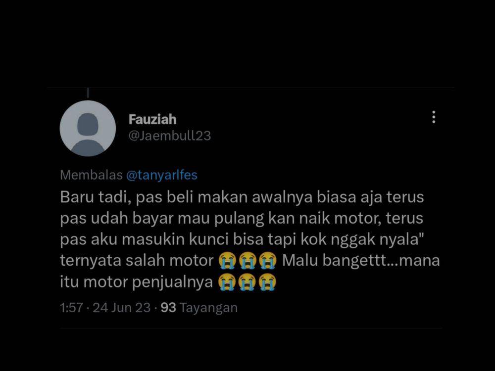 momen lucu akibat gak fokus (twitter.com/Jaembull23)