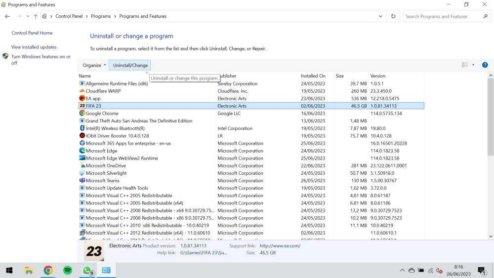 dok. Screenshot Control Panel by Zaki Narayan S