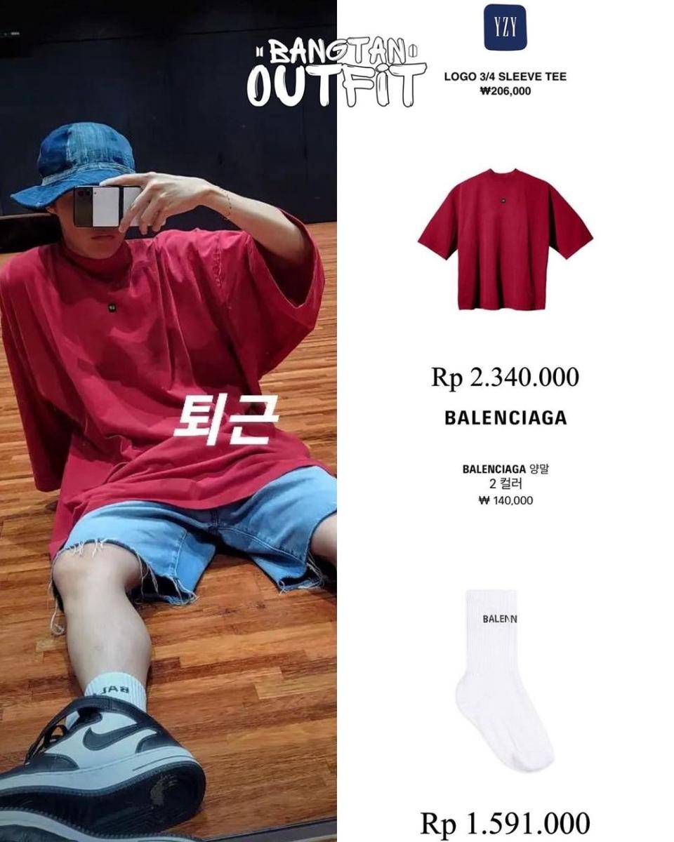 potret J-Hope BTS (instagram.com/bangtan_outfit)