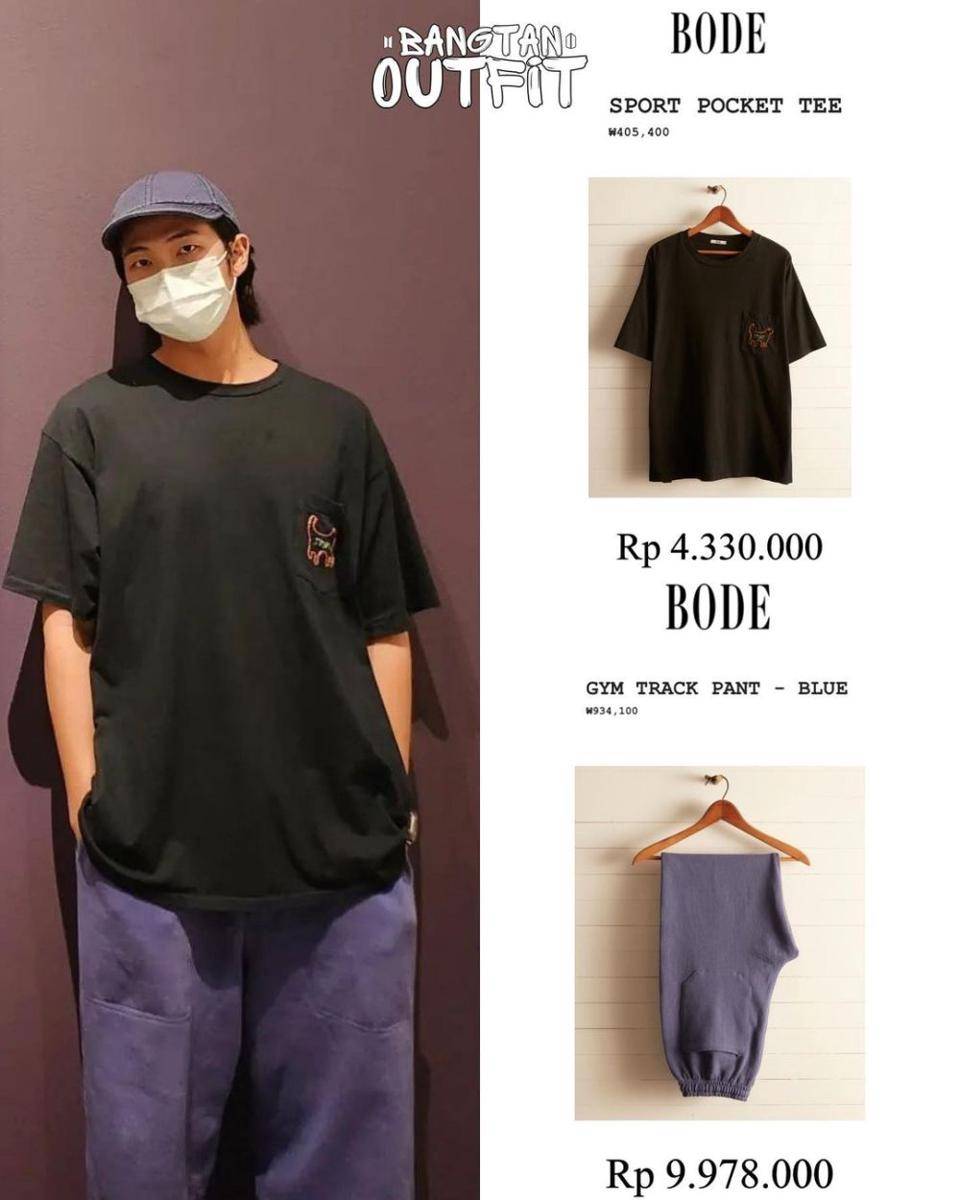 potret RM BTS (instagram.com/bangtan_outfit)