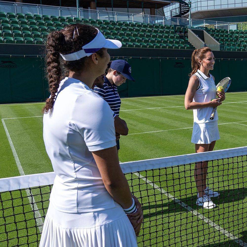 Kate Middleton dan Roger Federer (instagram.com/wimbledon)