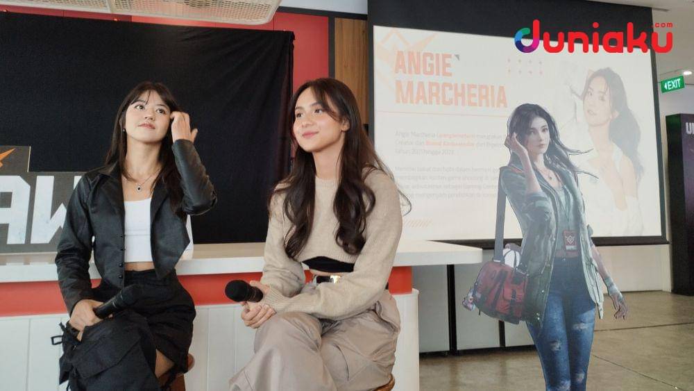 Vonzy dan Angie di Talk Show Undawn. (Duniaku.com/Fahrul Nurullah)