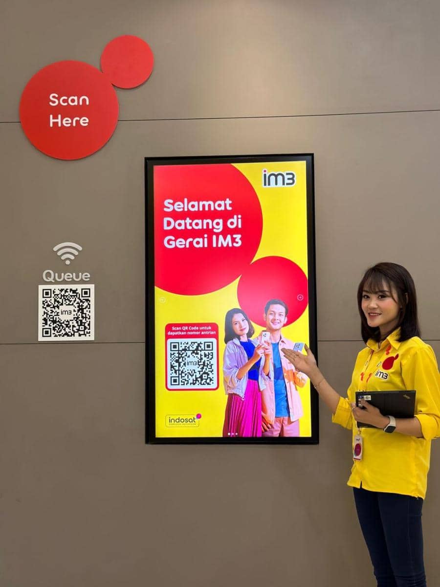 Indosat Ooredoo Hutchison (Indosat) kembali menghadirkan konsep baru untuk 32 Gerai IM3 tersebar di berbagai kota di Indonesia. (Dok. Indosat).