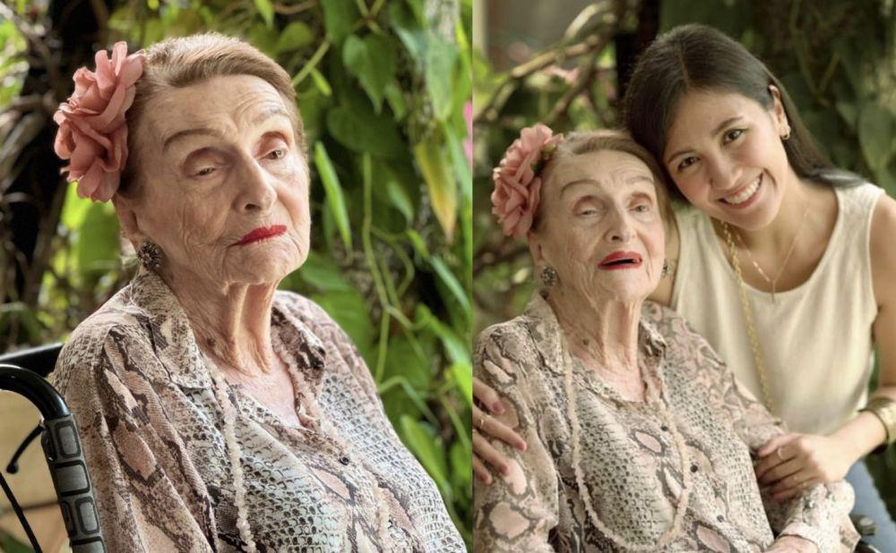 8 Potret Nenek Sharena Delon, Manis dan Stylish Jelang Usia Satu Abad