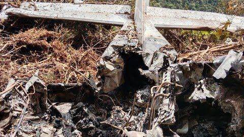 Pesawat SAM Air PK SMW ditemukan tim SAR dalam kondisi hangus terbakar, Selasa (27/6/2023). (IDN Times/Istimewa)