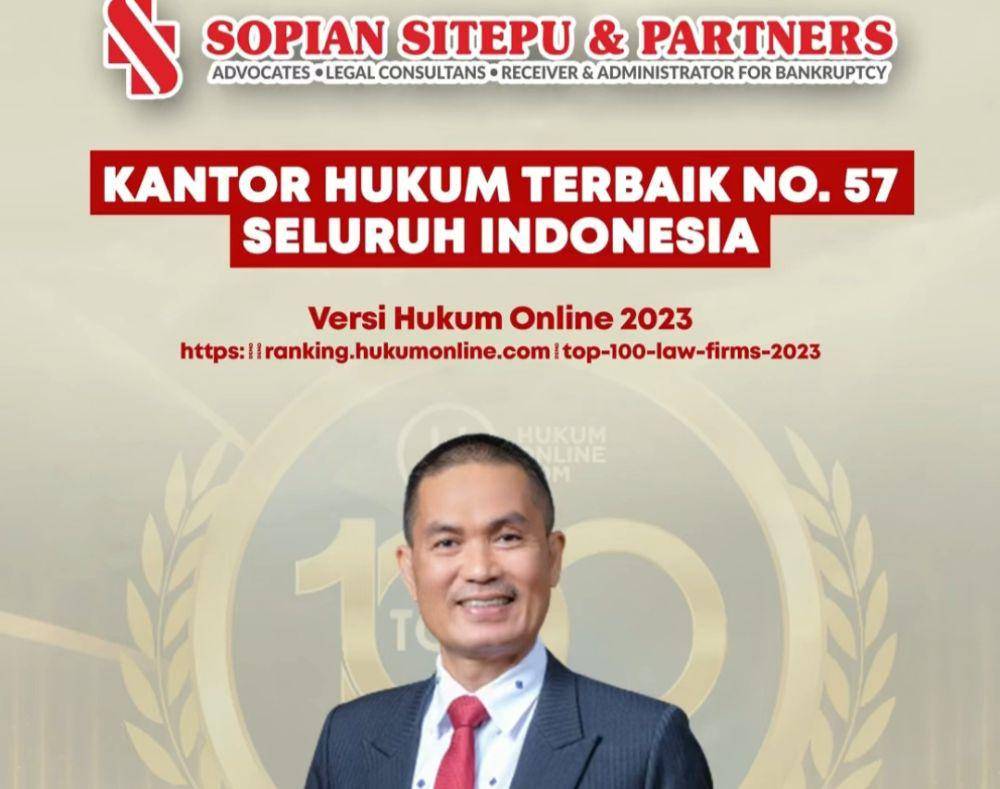 Sopian Sitepu & Partners dinobatkan sebagai kantor hukum terbaik 57 se-Indonesia. (IDN Times/Istimewa).