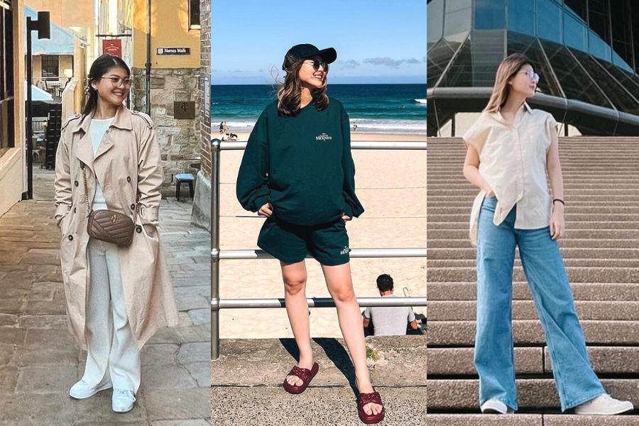 7 OOTD Liburan ala Mitzi Abigail, Nyaman buat Jalan-jalan!