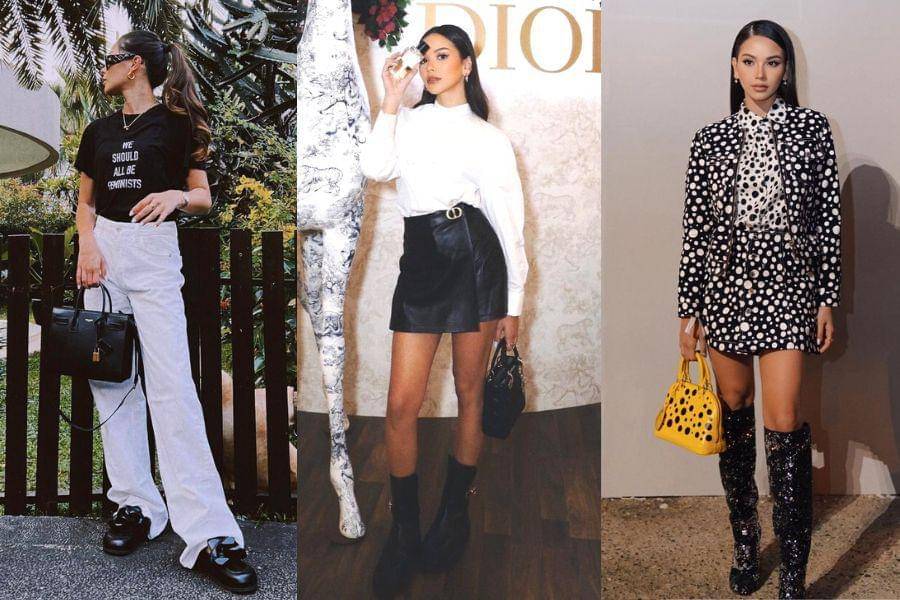 Outfit monokrom ala Alyssa Daguise (instagram.com/alyssadaguise)