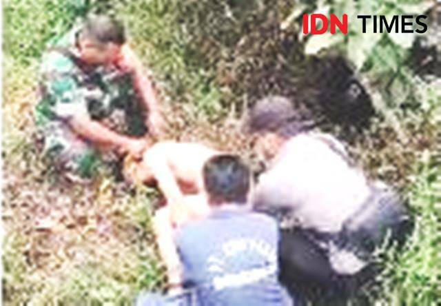 Tangkapan video salah satu medsos yang sempat viral dimana RH ditemukan dan awalnya mengaku sebagai korban begal (IDN Times/Ervan)