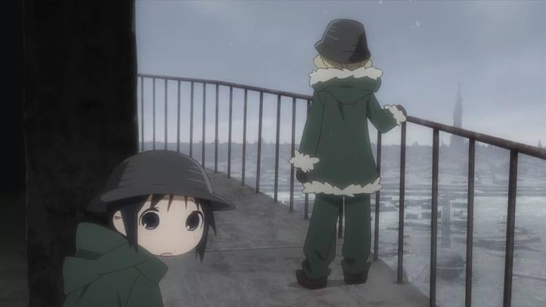 Chito dan Yuuri dari anime Girls' Last Tour (2017) (dok. White Fox)