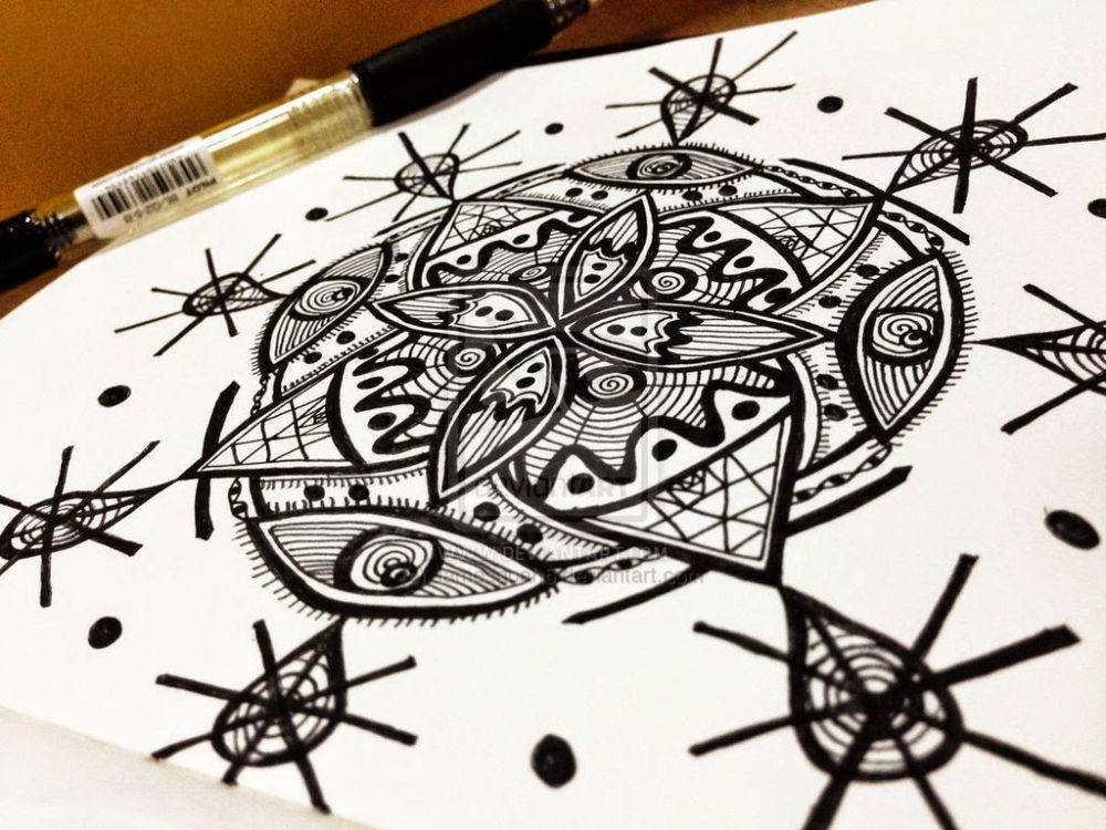 Ilustrasi ragam hias geometris (dok. RPP Menggambar Ragam Hias Geometris sipadu.isi-ska.ac.id)