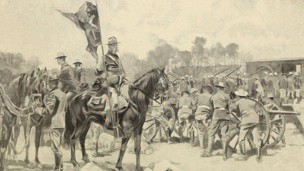 ilustrasi pasukan Spanyol (commons.wikimedia.org/Russell/Henry Benajah/Thurston/John Mellen)