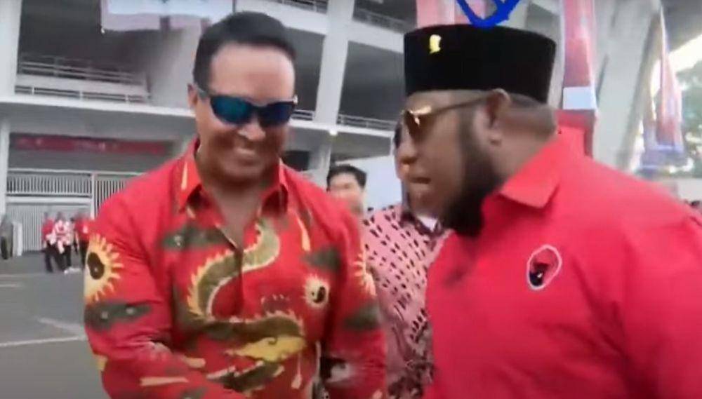 Ketua DPD PDIP Papua Barat , Markus Maran bersama Andika Perkasa (dok. istimewa)