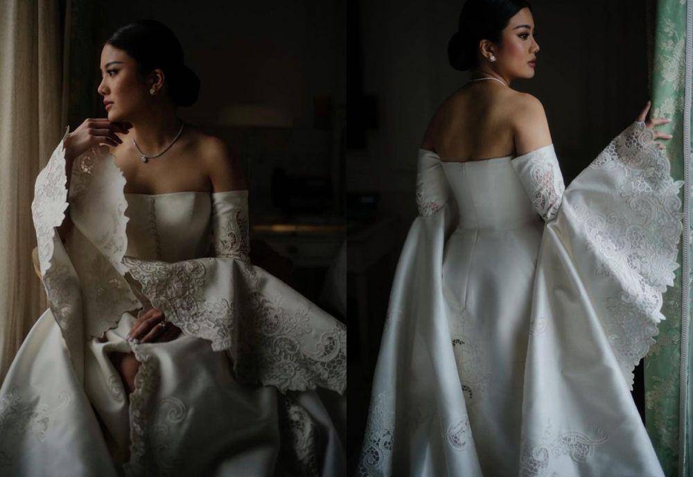 wedding dress rancangan Monica Ivena (instagram.com/monicaivena)