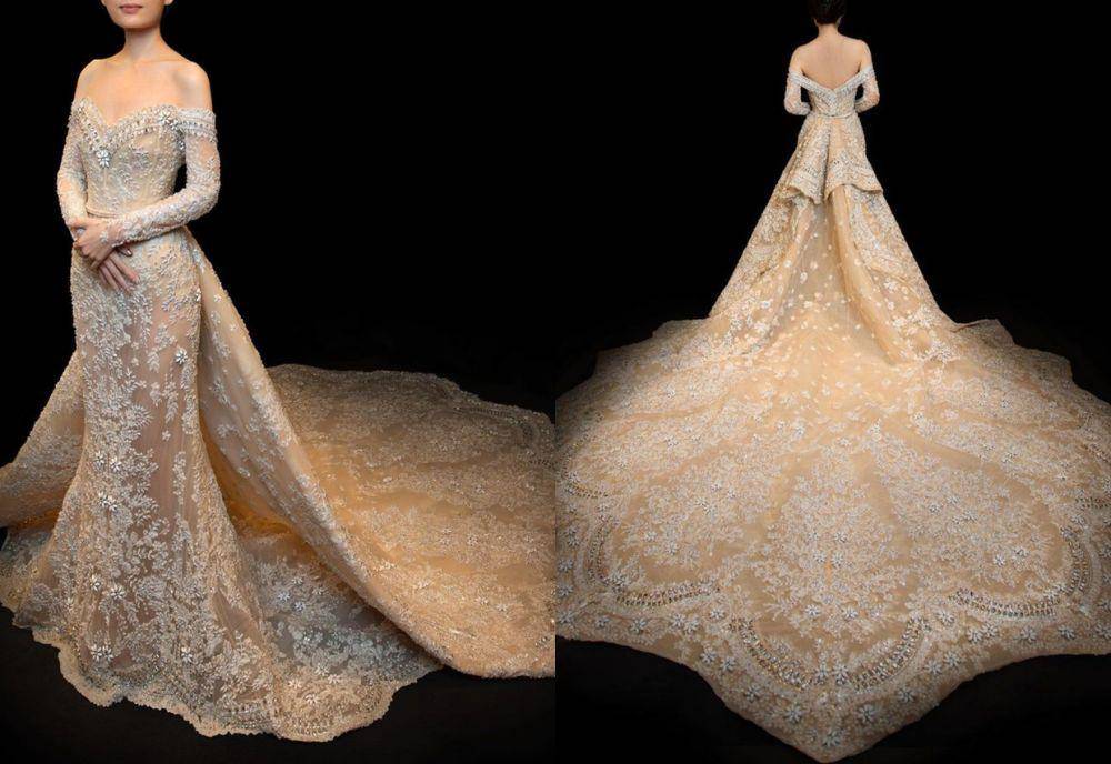wedding dress rancangan Monica Ivena (instagram.com/monicaivena)