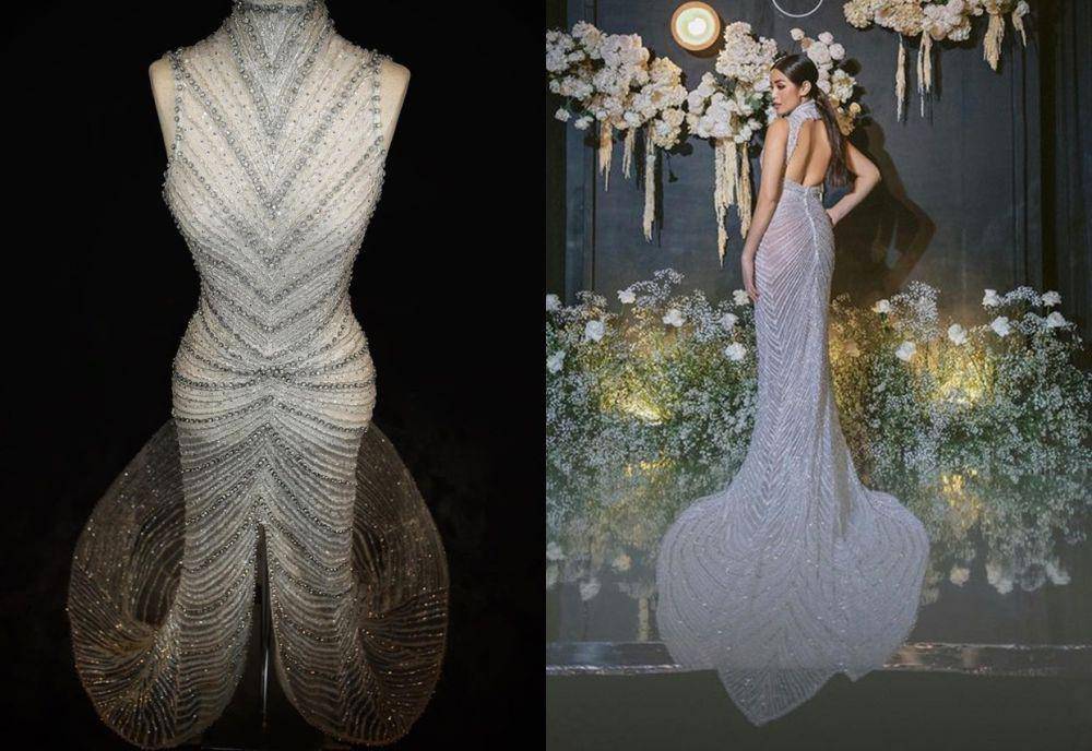 wedding dress rancangan Monica Ivena (instagram.com/monicaivena)