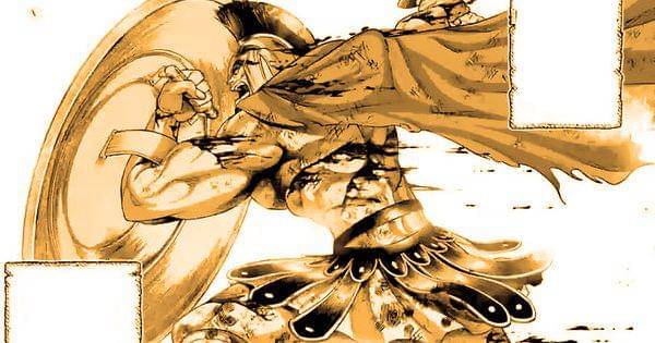 Leonidas saat berperang melawan pasukan Persia ( Dok. Comic Zenon / Record of Ragnarok )
