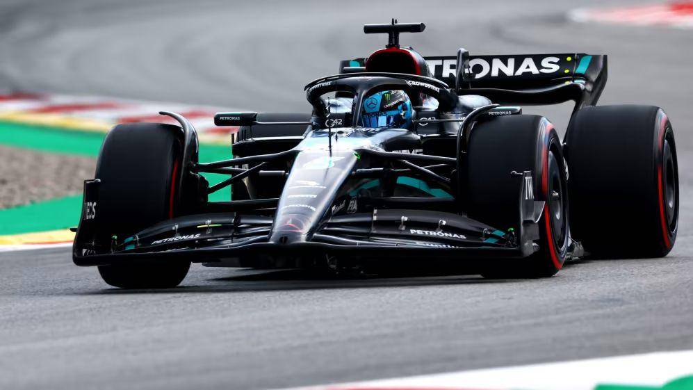 George Russell saat menjalani pekan balap GP Spanyol 2023. (formula1.com)