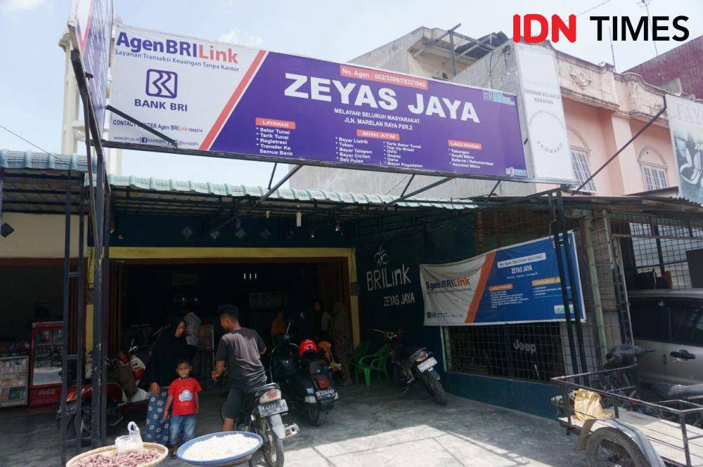Zeyas Jaya BRILink yang berlokasi di Kecamatan Medan Marelan (IDN Times/Doni Hermawan)