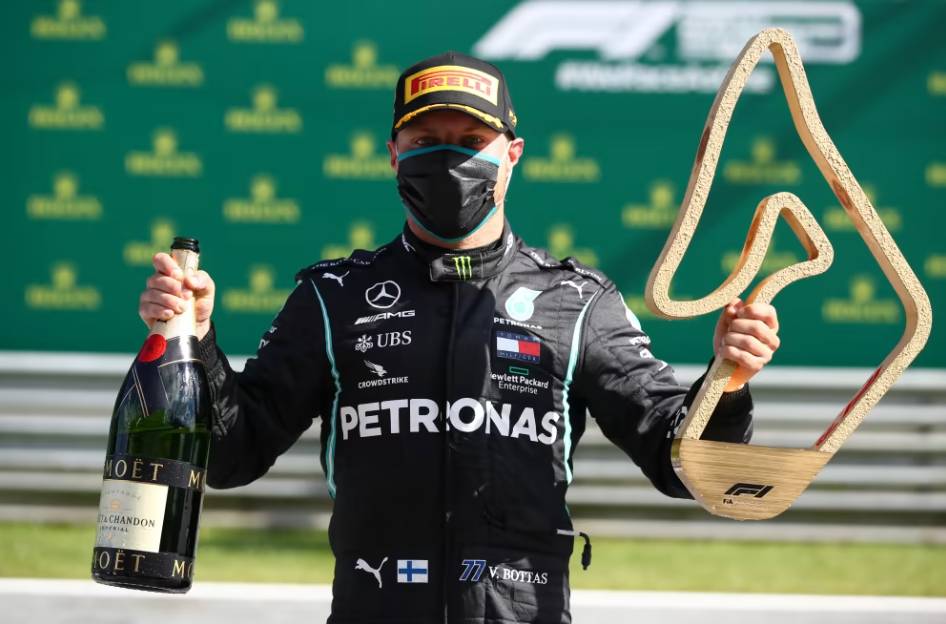 Valtteri Bottas menjuarai GP Austria 2020. (formula1.com)